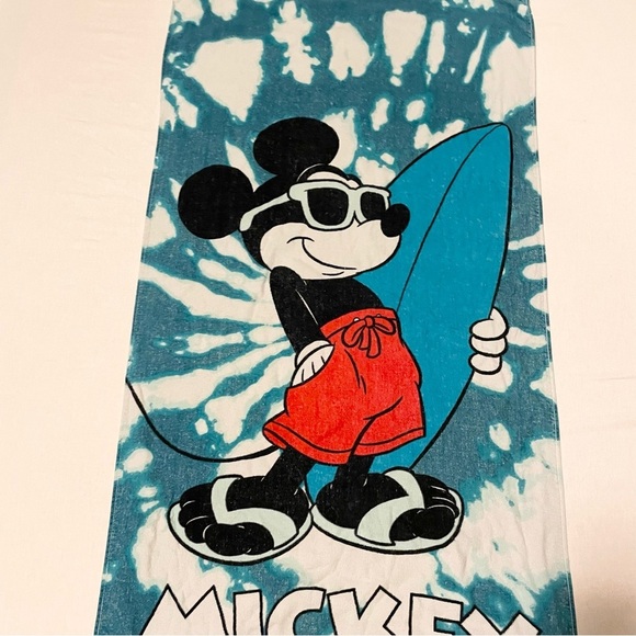 Vintage Disney Mickey Mouse Surfing Beach Towel - Picture 3 of 16